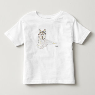 Peuter T-shirt: Alaskan Husky Kinder Shirts