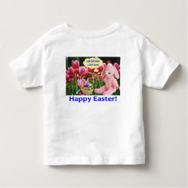 Peuter t-shirt. Fijne Pasen. alpaca/konijn Kinder Shirts