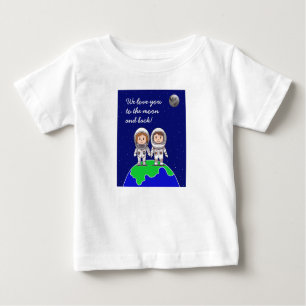 Peuter T-shirt met mama en papa door Jo Afbeelding