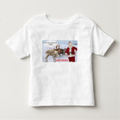 peuter t-shirt vrolijk kerstvarken (Voorkant)