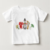 Peuter T-shirt: Welsh Daffodils Dragon Leeks Harp (Voorkant)