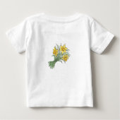 Peuter T-shirt: Welsh Daffodils Dragon Leeks Harp (Achterkant)