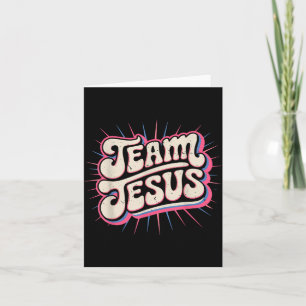 Peuter Team Jezus Familie Bijpassende Christelijke Kaart