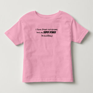 Peuter Tshirt "...mijn superkracht is glimlachen"