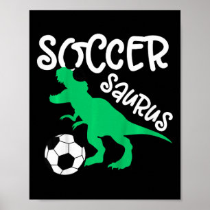 Peuter Voetbal Dinosaur Voor Jongens En Meisjes Di Poster