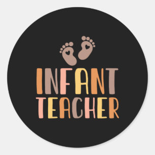 Peuterleraar Per Kamer Kinderopvang Istant Kindero Ronde Sticker