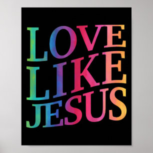 Peuterliefde als Jezus Christelijke God Zoon Zus G Poster