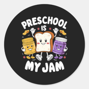 Peuteronderwijs Is Mijn Jam Pindakaas Jam Leraar Ronde Sticker