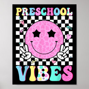 Peuterpret Smile Gezicht Terug naar School Leraren Poster