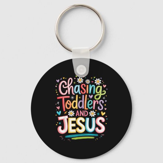 Peuters en Jezus achterna Sleutelhanger (Voorkant)