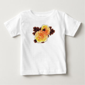 PEUTERS T-SHIRT MET BLOEMEN AANGEPASTE NAAM