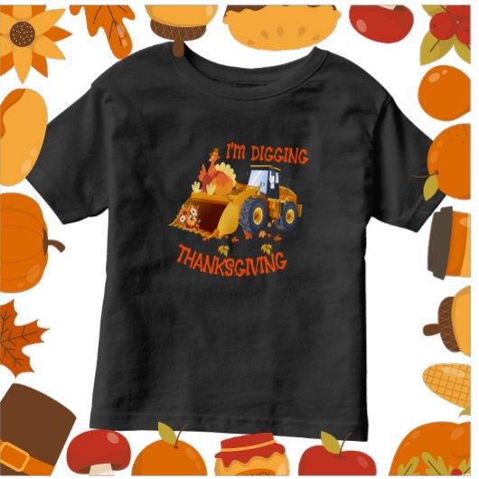 Peuters Tractor Turkije Ik graaf Thanksgiving Kinder Shirts