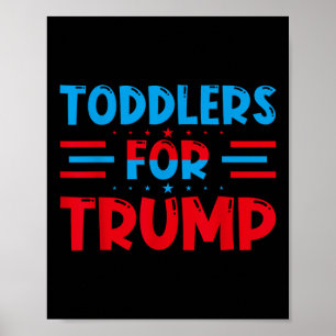 Peuters voor Trump Kinder Trump 2024 Poster