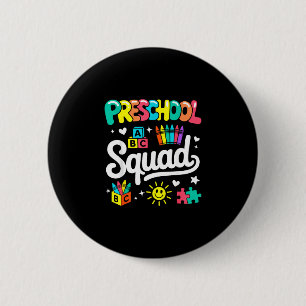 Peuterspeelgroep weer naar school schattige coole ronde button 5,7 cm