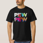 Pew Pew - Funny Paintball T-shirt (Voorkant)