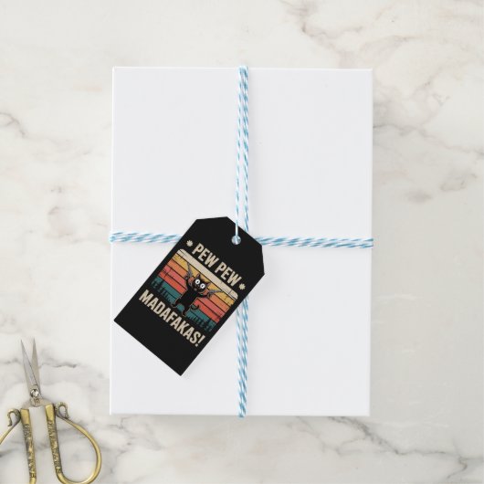 Pew Pew Madafakas Cadeaulabel (Met Touw)