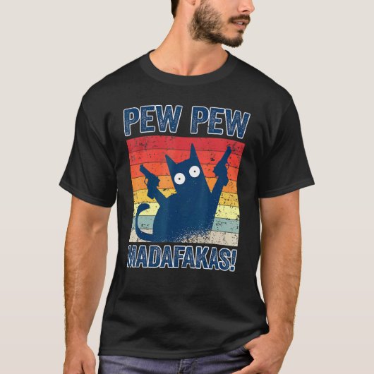 Pew Pew Madafakas Cats Topjes Summer Pajamas Pew P T-shirt (Voorkant)