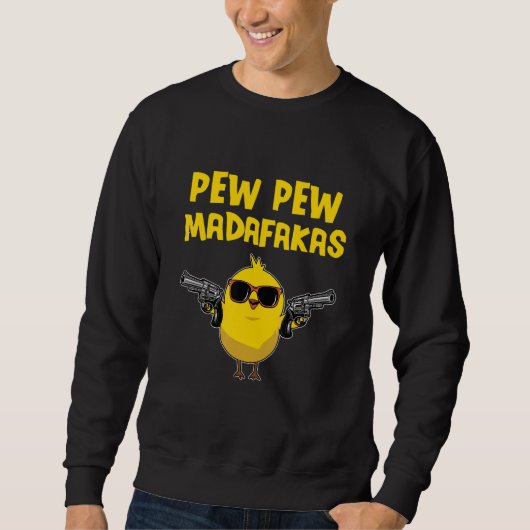 Pew Pew Madafakas Comic Chick Trui (Voorkant)