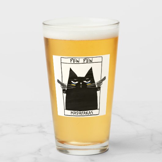 Pew Pew Madafakas Glas (Voorkant gevuld)