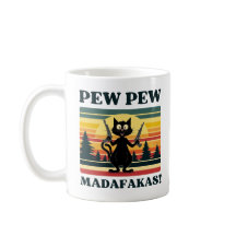 Pew Pew Madafakas mok, Grappige Kattenkoffie mok