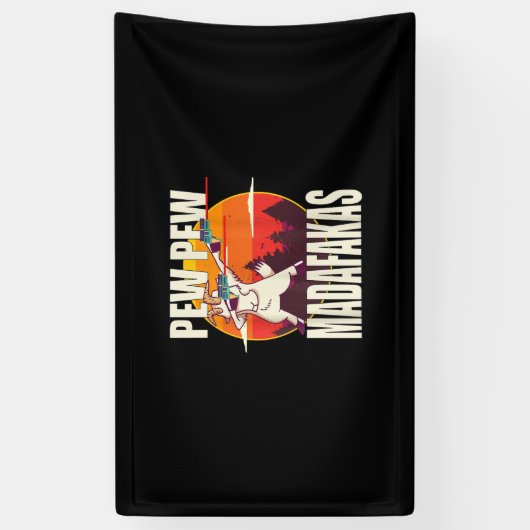 Pew Pew Madafakas Pew Pew Madafakas Goat Spandoek (Verticaal)