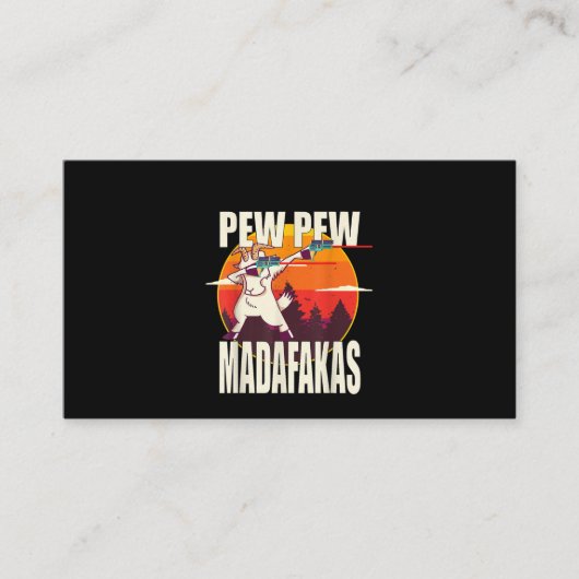 Pew Pew Madafakas Pew Pew Madafakas Goat Visitekaartje (Voorkant)