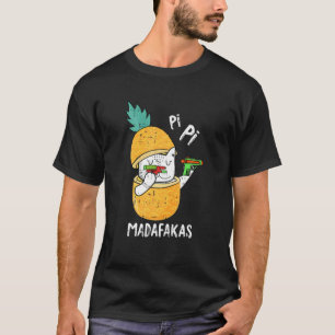 Pew Pew Madafakas Pi-Day Funny Cat leraar student T-shirt