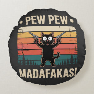 Pew Pew Madafakas Rond Kussen