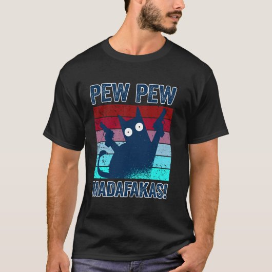 Pew Pew Madafakas Shirt Pew Pew Kat Pyjama's Zomer (Voorkant)