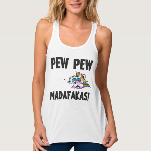 Pew Pew Madafakas Tanktop (Voorkant)