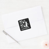Pew Pew Madafakas Vierkante Sticker (Envelop)