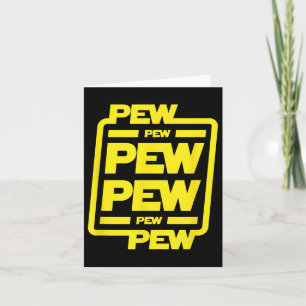 Pew Pew Pew _ Grappige Nerdy Science Fiction Kaart