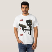 Pew Pew Pew Laser Radar Pistool Robot T-shirt (Voorkant volledig)