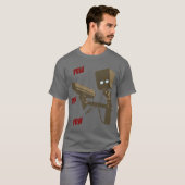 Pew Pew Pew Laser Radar Pistool Robot T-shirt (Voorkant volledig)