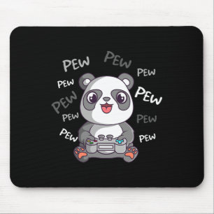 Pew Pew Pew Schattige Panda Video Gamen Gamer Muismat