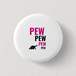 Pew Pew Tortoise Badge Ronde Button 3,2 Cm