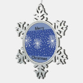 Pewtar Snowflake decoratie (Rechts)