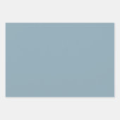Pewter Blue effen kleur Inpakpapier Vel (Voorkant 3)