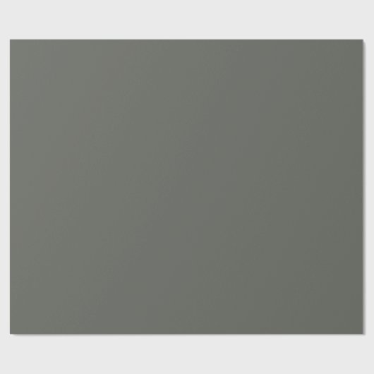 Pewter Green Solid Color Cadeaupapier (Vlak)