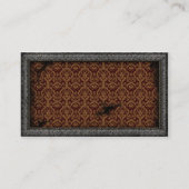 Pewter Lijst Steampunk Cogs Visitekaartje (Achterkant)