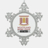 Pewter Snowflake 125th Jubileum Ornament (Voorkant)