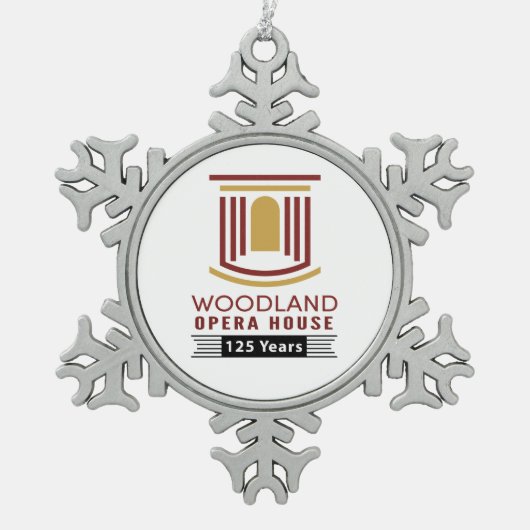 Pewter Snowflake 125th Jubileum Ornament (Voorkant)