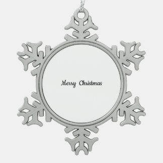 Pewter Snowflake kerstversiering Tin Sneeuwvlok Ornament