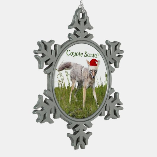 Pewter Snowflake Ornament van coyote (Links)