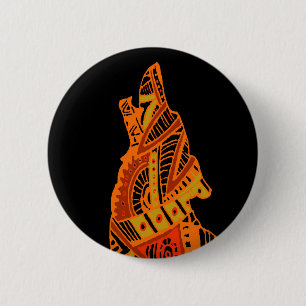 Peyote Coyote Tucson Arizona Ronde Button 5,7 Cm
