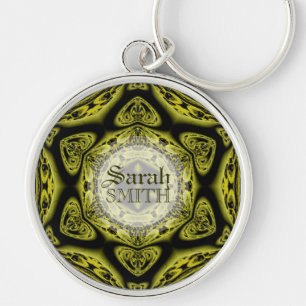 Peyote Love Heart Custom Name Sleutelhanger