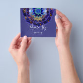 Peyote Sky Mandala Metafysisch Paars Flyer (Hand)