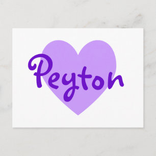 Peyton in Paars Briefkaart