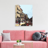 Pezenas France Antiek markt Canvas Afdruk (Insitu (Woonkamer))