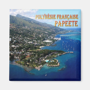 PF - Frans-Polynesië - Papeete - Panorama Magneet